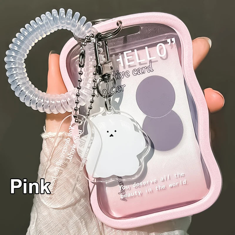 1 Set Student Slide Cover Card Set Meal Card Bus Card ID Protection Set Access Card Campus Card