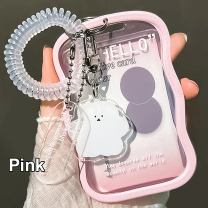 1 Set Student Slide Cover Card Set Meal Card Bus Card ID Protection Set Access Card Campus Card