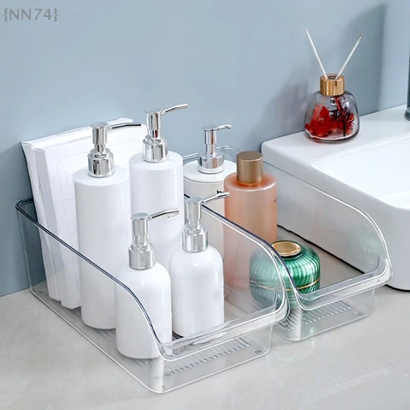 Organizer Drawer Storage Box for Refrigerator Egg Food Crisper Bathroom Bottles and Cans Desk Paper and Pen Organizer