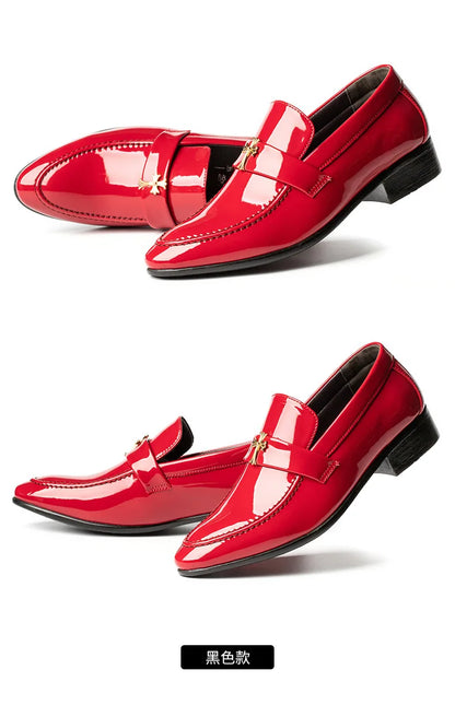 Designer Formal Oxford Shoes for Men Wedding Shoes Leather Pointed Toe Mens Dress Shoes Sapato Oxford Masculino British style