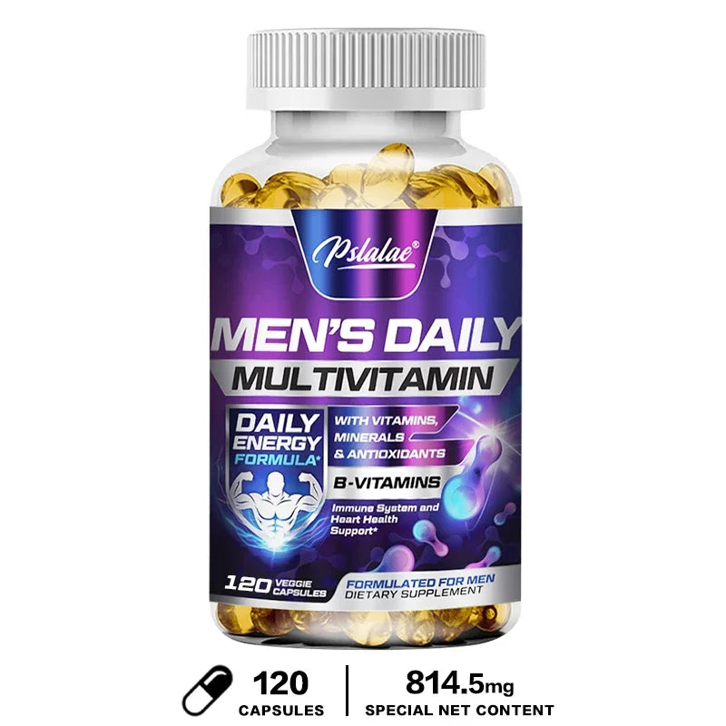 Men's Multivitamin Supplement - Supports Men's Multivitamin with Vitamins A, C, D, E & B12, Zinc, Calcium, Magnesium and More