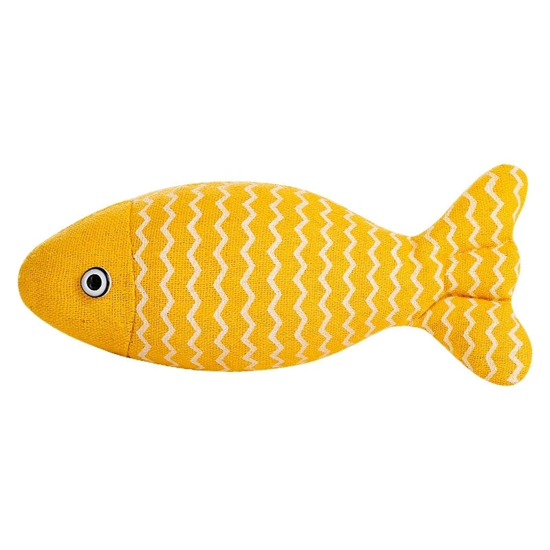 Cat Fish Toy Cat Scratcher Catnip Toy Interactive Simulation Fish Cat Mint Fidget Toys Stuffed Playing Toy For Cat Kitten