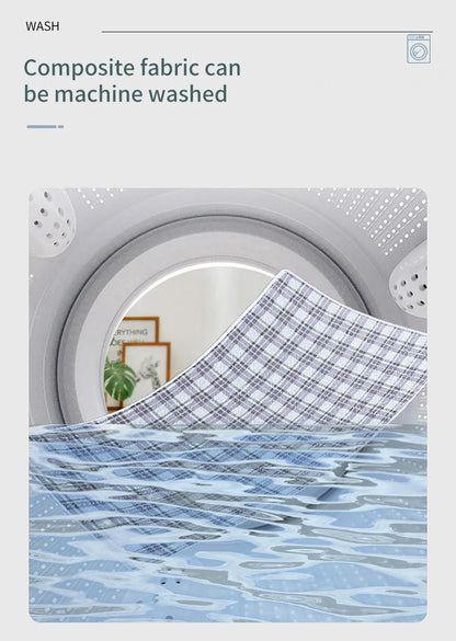 80x120cm 4 Layer Cartoon Dino Heart Diapering Mat Waterproof Washable Changing Pads for Night and Menstrual Protection Baby Care