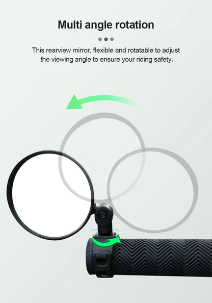 Motorcycles Rearview Mirror Side Mirror For Safety View Turning Left Right Mirror Adjustable Mini Autocycle Rear View