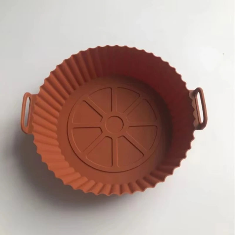 Reusable Silicone Air Fryer Liners Non-Stick Food-Safe Silicone Pot Silicone Air Fryer Liners Food Safe Non Stick Air Fryer Bask