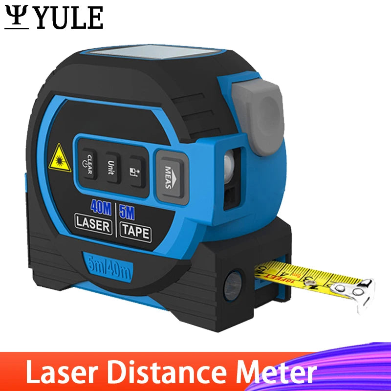 3 In 1  Laser Tape Measure Laser Distance Measuring Rangefinder Infrared High-precision Digital Electronic Ruler Measuring Level