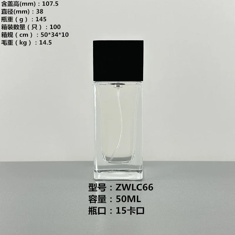 Perfume Container Bottle Cosmetics Bottled Crystal White Glass Bottles and Finely Sprayed in Bottles Perfumes