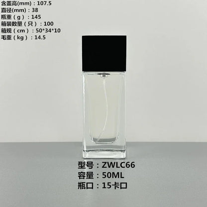 Perfume Container Bottle Cosmetics Bottled Crystal White Glass Bottles and Finely Sprayed in Bottles Perfumes