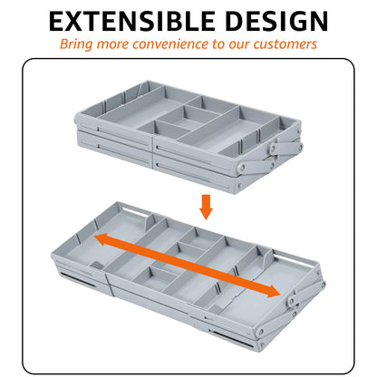 2/3 Tier Foldable Drawer Organizer Multi Level Storage Tray Adjustable Divider Versatile Expandable Drawer Jewelry Organizer