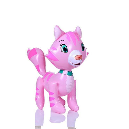 Children's Inflatable Toys Stall Toys PVC Leather Balloon Water Toys Dinosaur Tiger Pig Cat Rabbit 1PC