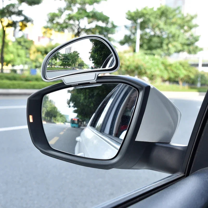 1PC Car Mirror 360 Degree Adjustable Wide Angle Side Rear Mirrors blind spot Snap way for parking Auxiliary rear view mirror ﻿