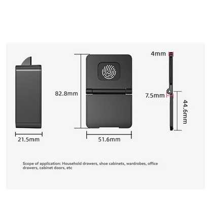 ABUO-Drawer Wardrobe Lock Electronic Lock Childproof No Drilling Safety Electric Door Lock For Home Cabinet Security