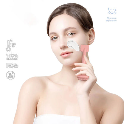 Makeup Tool Silicone Facial Cleansing Brush Double-Sided Scrubber Face Cleaner Pore Cleaner Exfoliator Skin Care Accessories