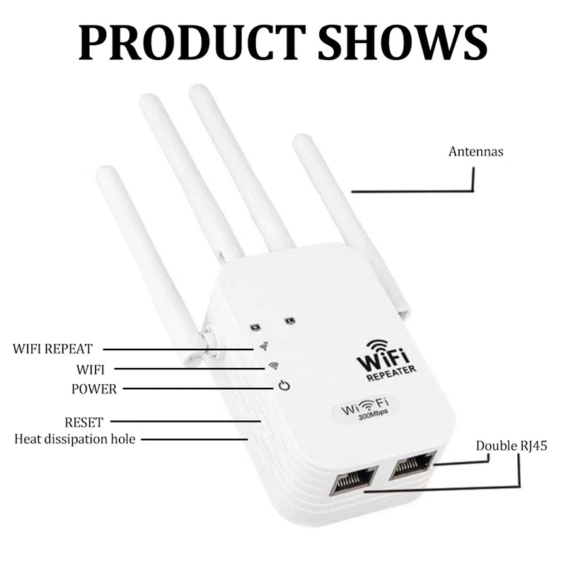 Xiaomi 1200Mbps Wifi Amplifier Dual band 2.4G 5G Repeater Network Expander Range Extender Signal Booster Wireless Wi-Fi Router
