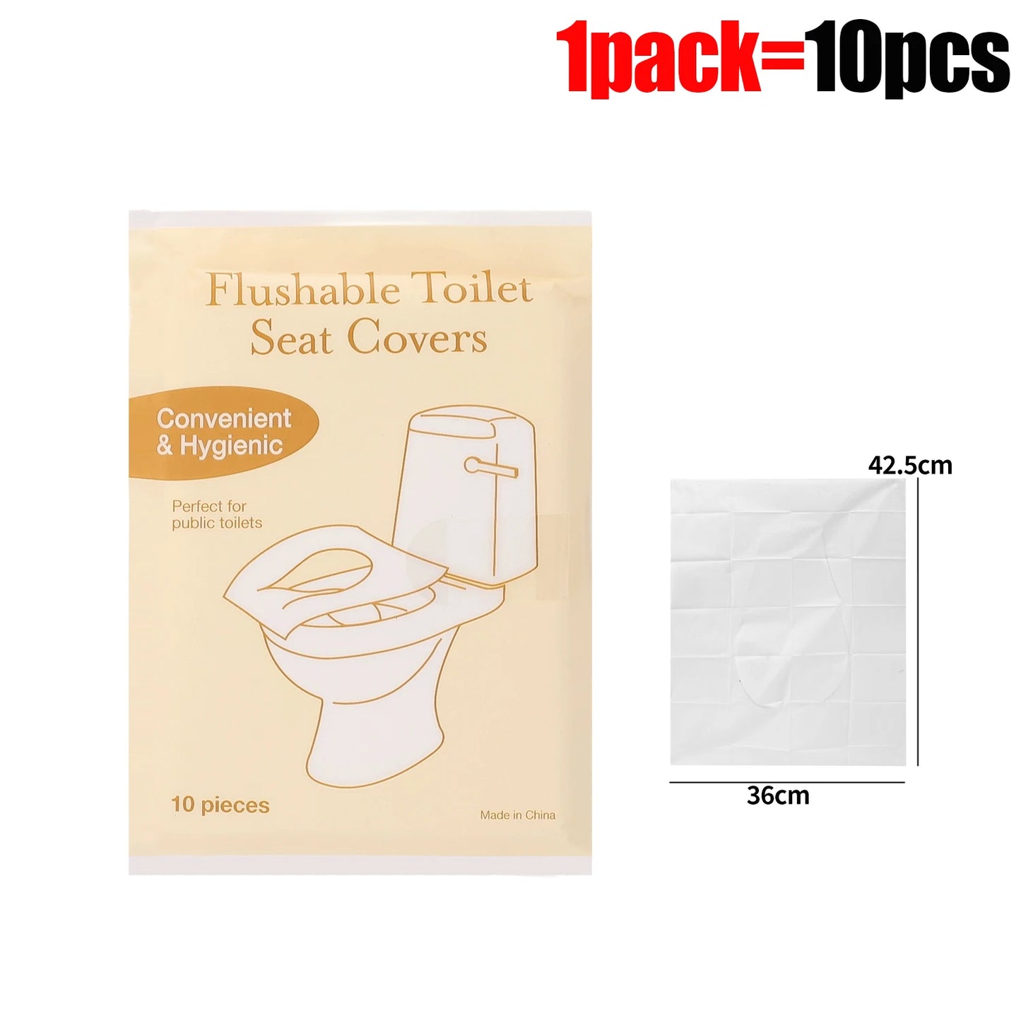 50/10pcs Disposable Toilet Seat Pads Portable Bathroom Toilet Pads Degradable Paper Portable Home Travel Camping Hotel Supplies