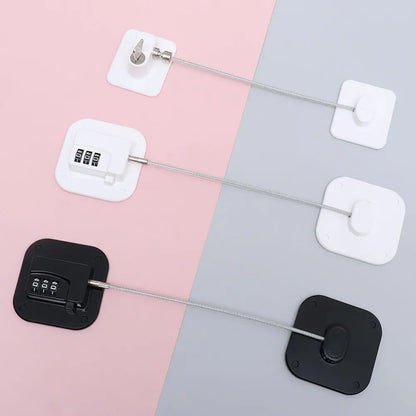 Window Baby Safety Sliding Closet Refrigerator Lock With Metal Key or Coded Lock Digital Password Cabinet Locks