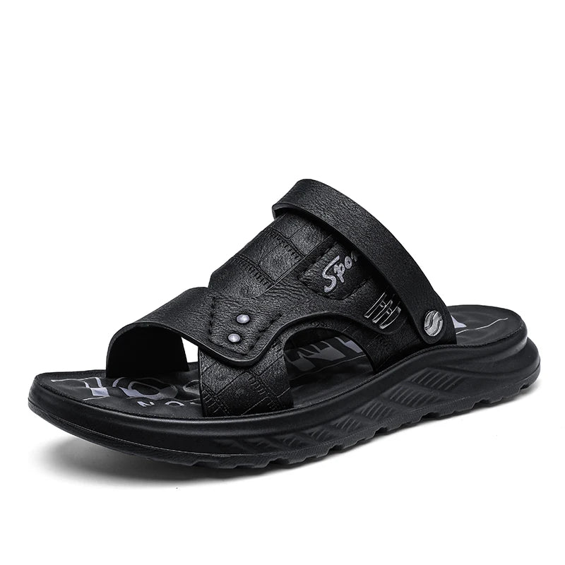 Sandals men  wear outdoors in summer  sports leisure work driving  Anti slip  wear-resistant  trendy beach shoes outdoor wear