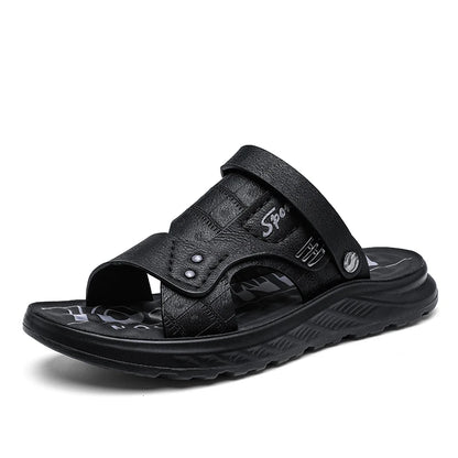 Sandals men  wear outdoors in summer  sports leisure work driving  Anti slip  wear-resistant  trendy beach shoes outdoor wear