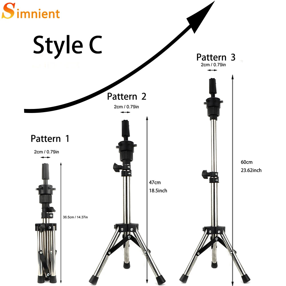 Mannequin Head Model With Long Synthetic Hair, Manikin Head Styling Hairdresser Training Head, Doll Head for Braiding Practice