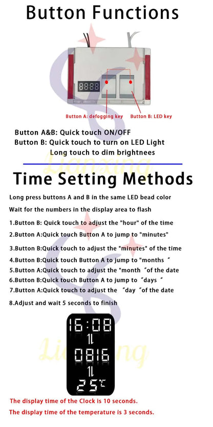 smart switch touch  Strip light controller  smart with anti fog LED dimmable smart  24W led driver switch mirror touch