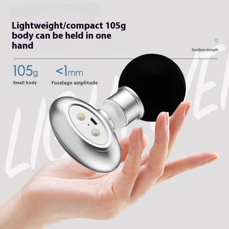 Portable Mini Wireless Massage Gun Home Electric Sports Handheld Fascial Gun Body Deep Tissue Muscle Vibration Fitness Massager