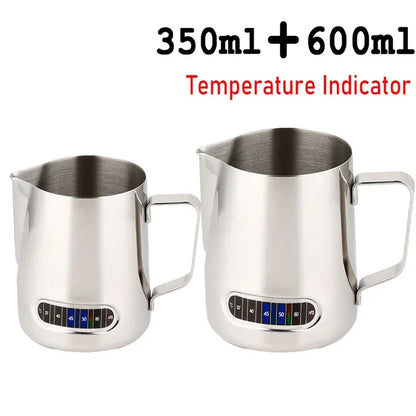 Coffee Latte Milk Frothing Jug Milk Frother Pitcher Stainless Steel Jug Espresso Barista Pitcher Milk Pot Coffee Accessories