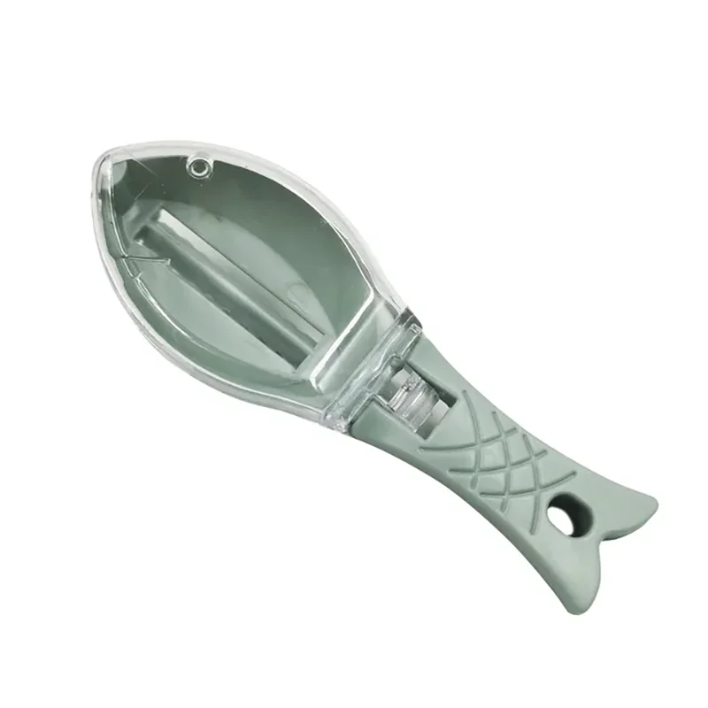 Fish Skin Brush Fast Remove Fish Scale Scraper Planer Tool Fish Scaler Fishing Knife Cleaning Tools Kitchen Cooking Accessorie