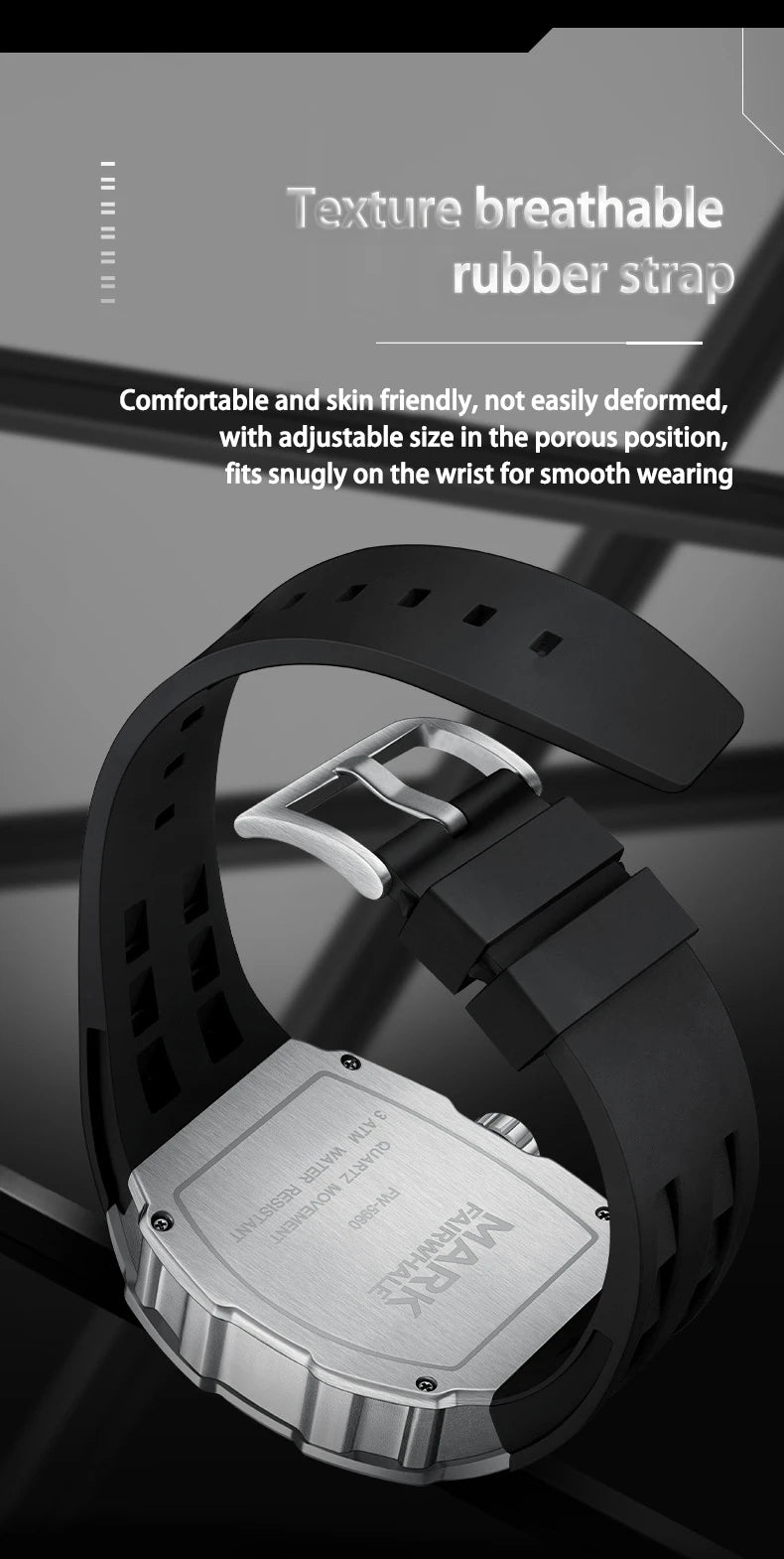 UTHAI CQ241 Original replica watch men's watch fluorescent waterproof men's watch barrel shaped quartz watch