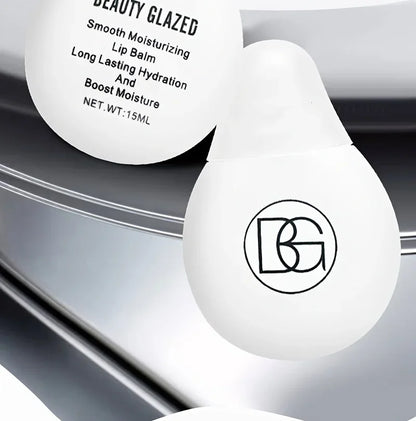 BEAUTY GLAZED Nourishing Lip Balm with Plant Squalane and Amino Acids, Natural Oil-Based, Long-Lasting Moisture Plant Squalane