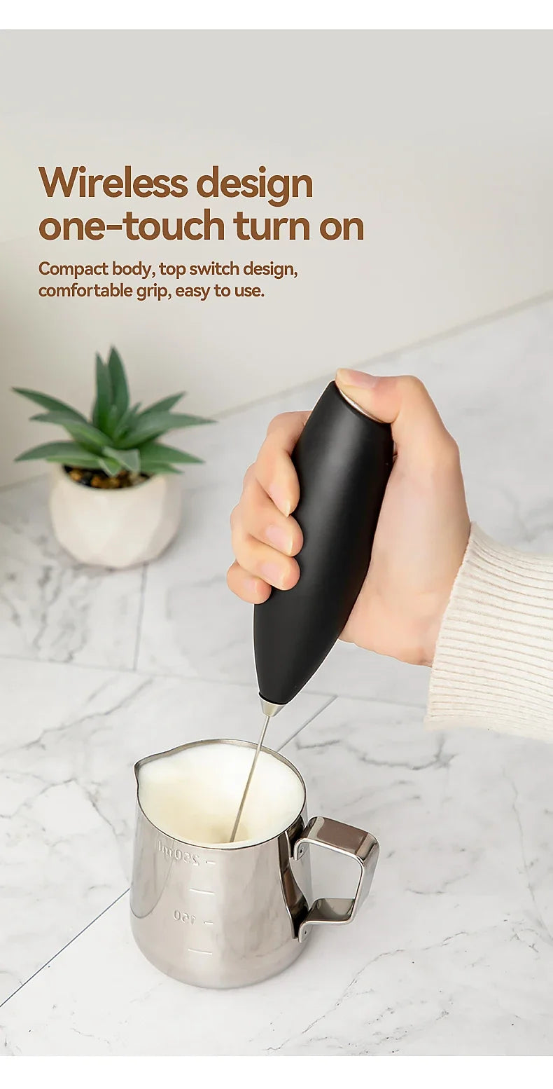 1PC Hand Blender Electric Egg Beater Milk Frother Wireless Mini Drink Mixer Foamer Household Kitchen Stirring Tools