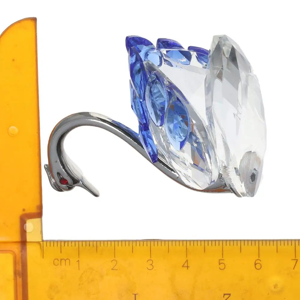Beautiful Glass Home Decoration, Cute Swan Statue, Home Decoration, Dining Table Family Collection Gift, Home Crystal Decoration