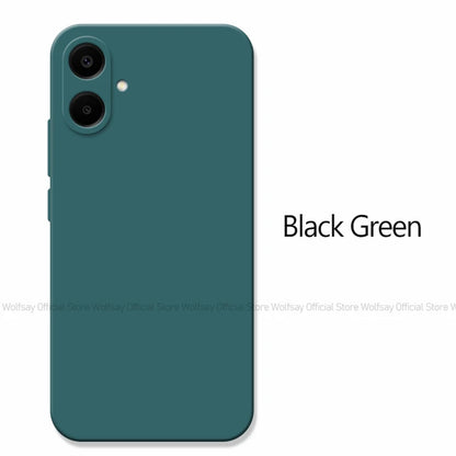 For Samsung Galaxy A06 Case For Samsung Galaxy A06 Cover Funda Shockproof Liquid Silicone TPU Phone Cover For Samsung Galaxy A06