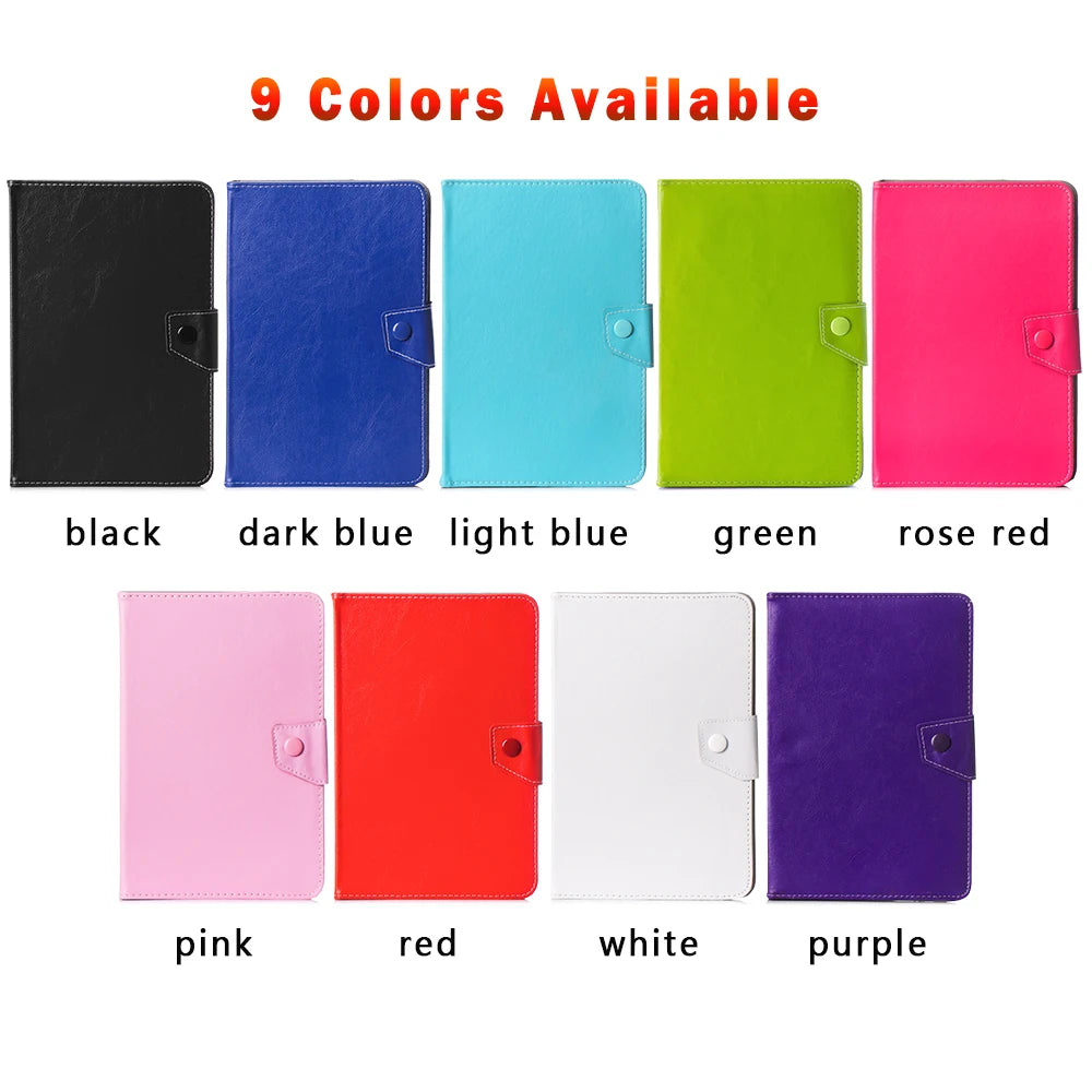 9"-10.1" Inch Universal Tablet Case Protective Cover Stand Folio Case for 9 10 10.1 Inch Android Tablet Multiple Viewing Angles