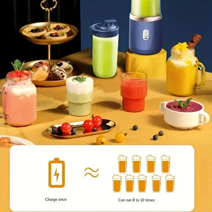 Portable Fruit Juice Blenders Summer Personal Electric Mini Bottle Home USB 6 Blades Juicer Cup Machine For Kitchen