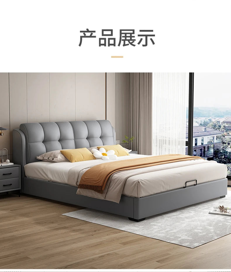 Organizer New Chinese Bed Massage Frame Double French Nordic Beds Cheap Aesthetics Fashionable Designer Wood Muebles Furniture