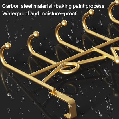 Hook Behind the Door, Punch-Free Door Rear Hanger, Door Storage Coat Hook, Entrance Door Bathroom Door Hook, Door Shelf, for Living Room, Kitchen and Bathroom