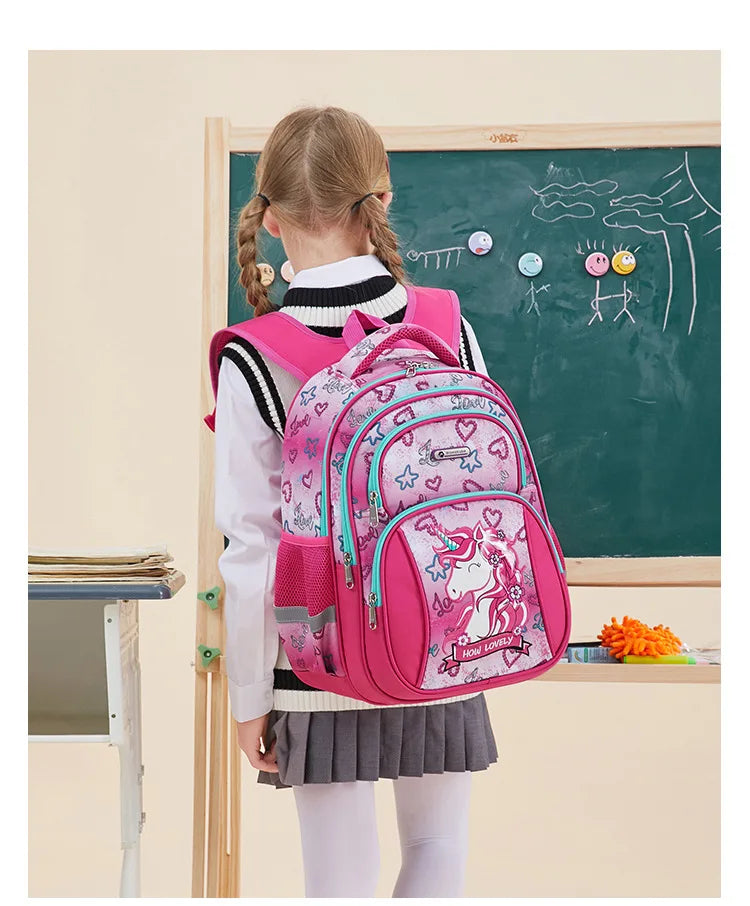 School Bags for Kids Backpack for Boys Elementary Kindergarten Preschool School Bag 14 inch Multifunctional Cute Large Capacity
