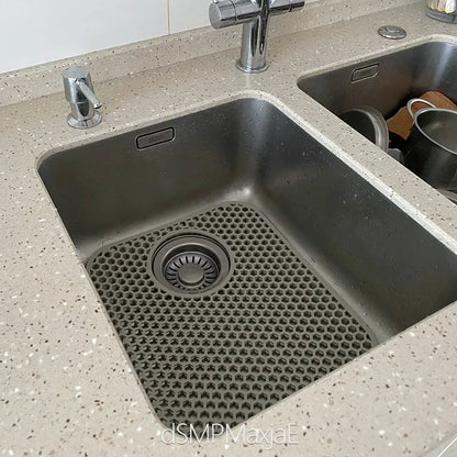 Silicone Sink Mat Sink Protectors for Kitchen Sink, Sink Mat Grid Non-Slip Folding Sink for Bottom of Farmhouse Porcelain Sink
