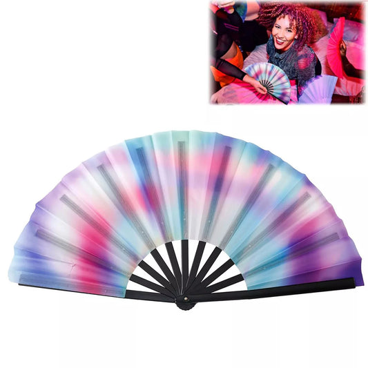 Boots The Ground Hand Fan Foldable Country Line Dance Fan Portable Large Popping Fan For Dance Practice Party Performance