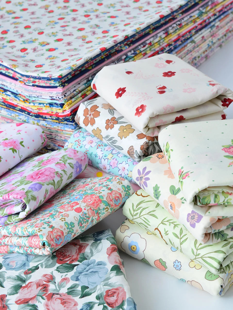 Fabric cotton handmade diy bedding flowers garden flowers pure cotton printing fabric twill cotton fabric sewing