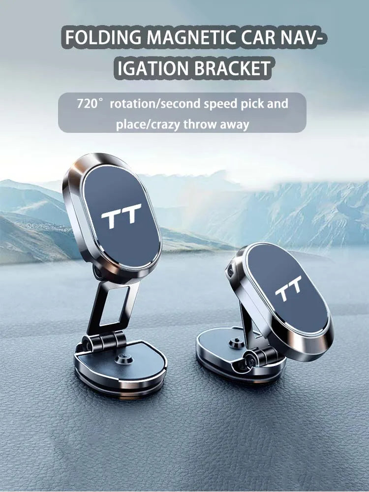 Metal Magnetic Attraction Car Phone Mount GPS Holder For RS Audi TT RS RS4 RS3 SS RS 6 RS 5 RS8 TT Accessories Front Bumper Logo