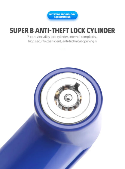 Motorcycle Lock Security Anti Theft Bicycle Motorbike Motorcycle Disc Brake Lock Theft Protection for Scooter Safety Bike Lock