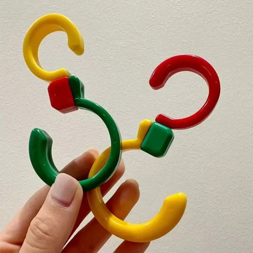 10Pcs Multipurpose Dopamine Baby Stroller Hook Hanging Rotating Universal S Hooks Non-Marking Foldable Car Seat Hooks Kitchen