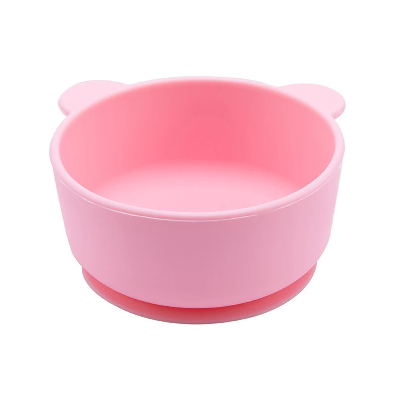 New Silicone Baby Feeding Bowl Tableware for Kids Waterproof Suction Bowl Feeding Bowl BPA Free Silicone Dishes for Baby Bowl