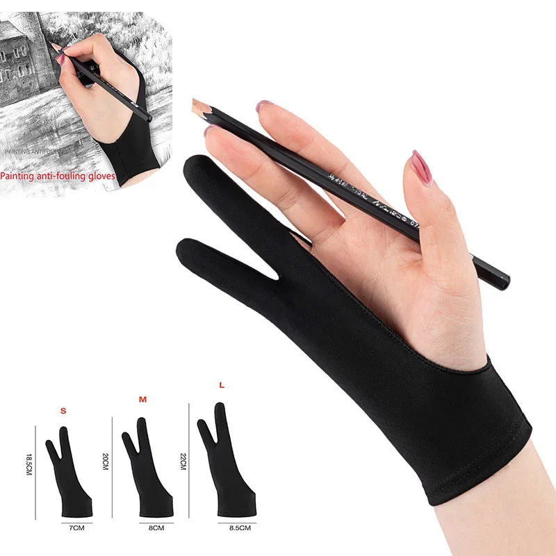 Tablet Gloves Drawing Gloves Left Hand Drawing Glove Paint Digital Graphic Tablet Glove for Drawing Glove