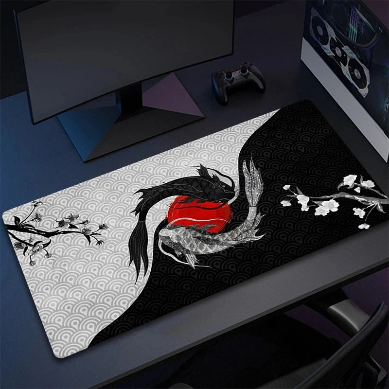 Mousepad Japan Art Great Waves Rubber Mouse Pad Lock Edge Playmat Non-Slip Office Computer Mice Pads Table Gaming Accessories