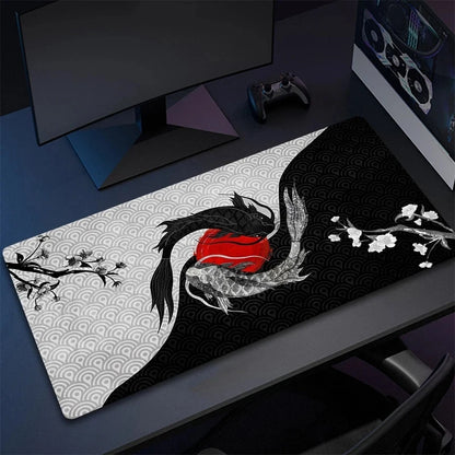 Mousepad Japan Art Great Waves Rubber Mouse Pad Lock Edge Playmat Non-Slip Office Computer Mice Pads Table Gaming Accessories