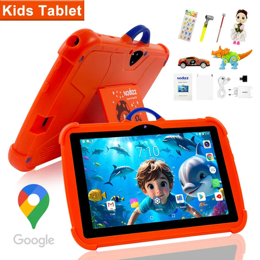 New 7" Android 14 Tablet IPS Full HD Screen Octa-core Processor 4GB RAM 128GB ROM WiFi 6 Mini Type-c 3200mAh Battery Kids Tablet