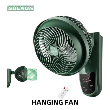 Air circulating wall fan Wall mounted household wall mounted electric fan Kitchen Toilet Non perforated wall electric fan Remote