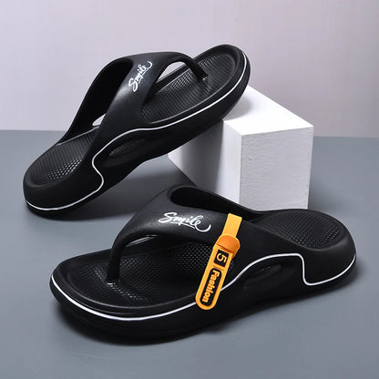 Flip Flops Mens Thong Sandals Summer 2025 New Men Shoes Thick Bottom EVA Non-slip Slide Slippers Outdoor Indoor Couples Shoes